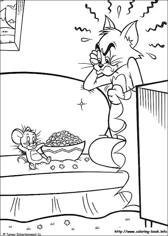 Tom and Jerry coloring picture